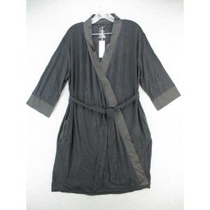 Kindred Bravely Robe Womens XXL 2XL Black Emmaline Nursing & Maternity